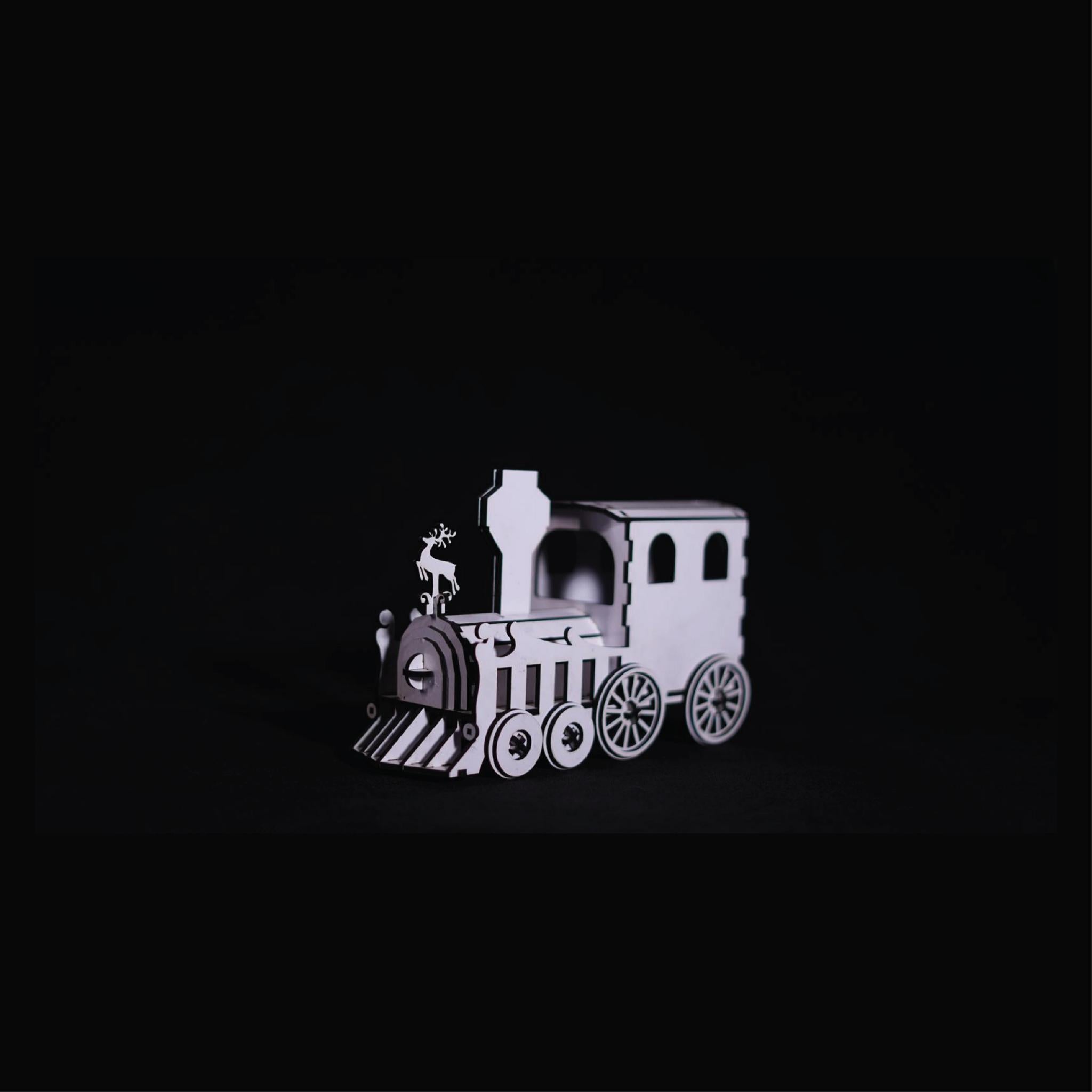 Handcrafted Wooden Train Set – Premium Decorative Home & Office Showpiece by MDF Designs