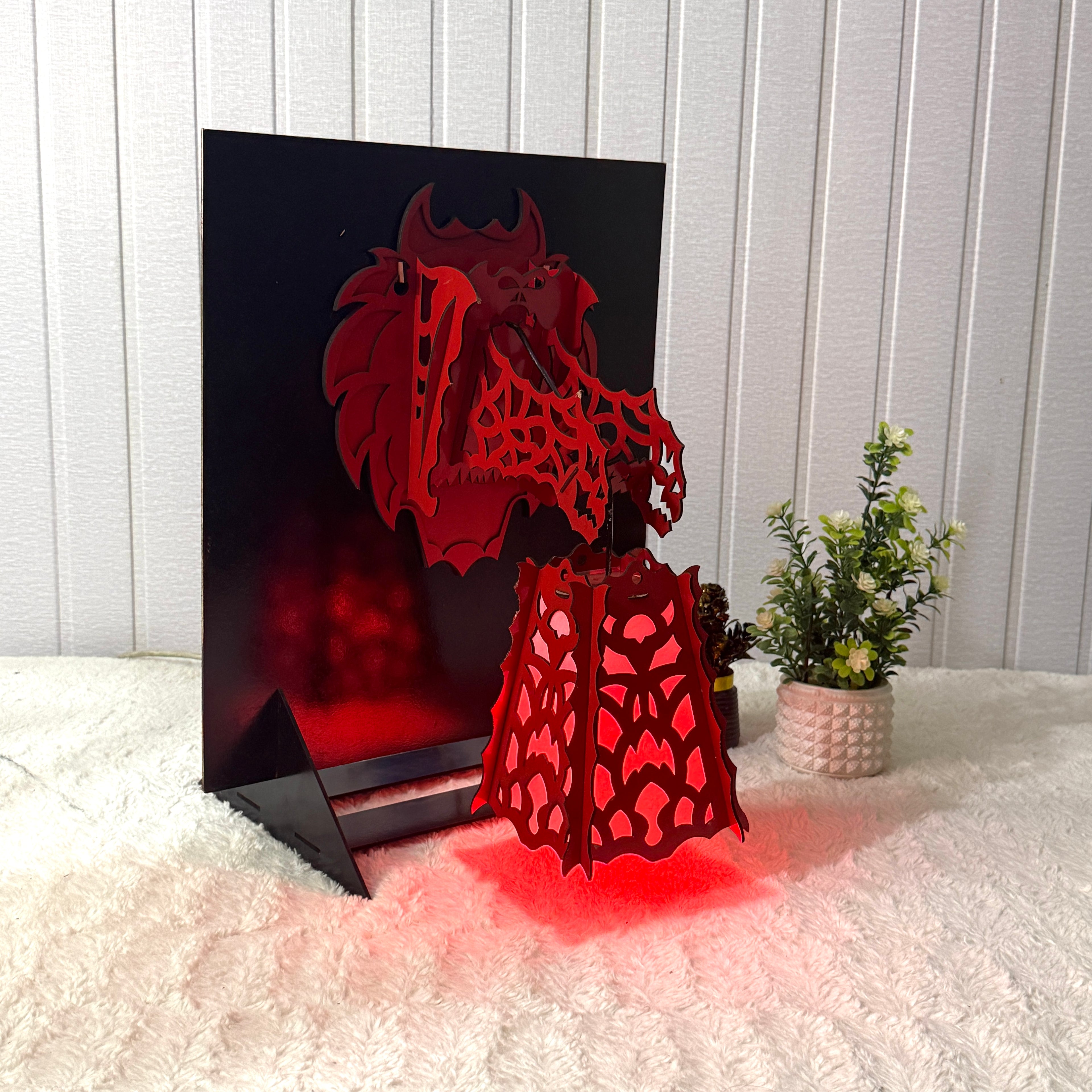 Dragon Lamp – Handcrafted Wooden Lamp