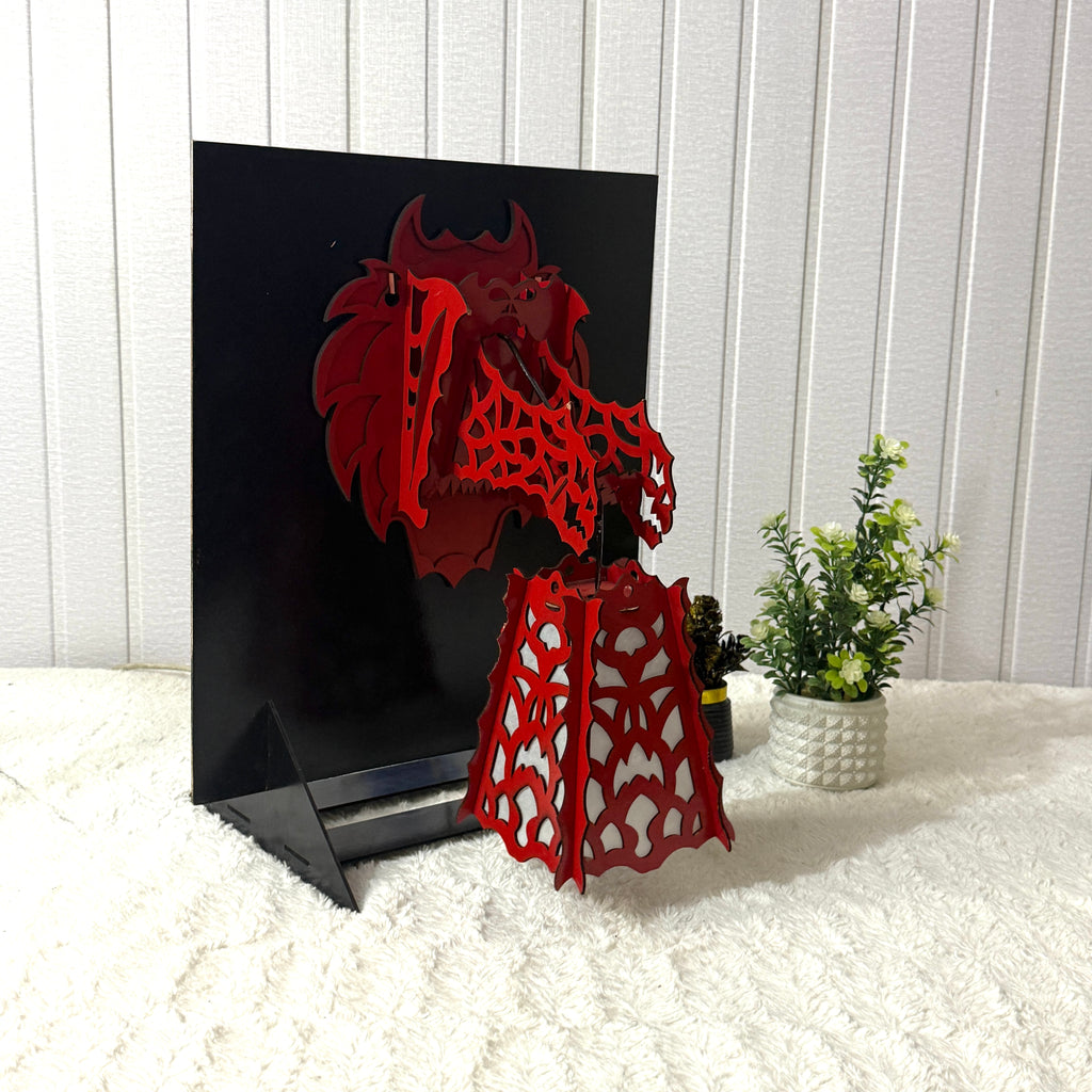 Dragon Lamp – Handcrafted Wooden Lamp