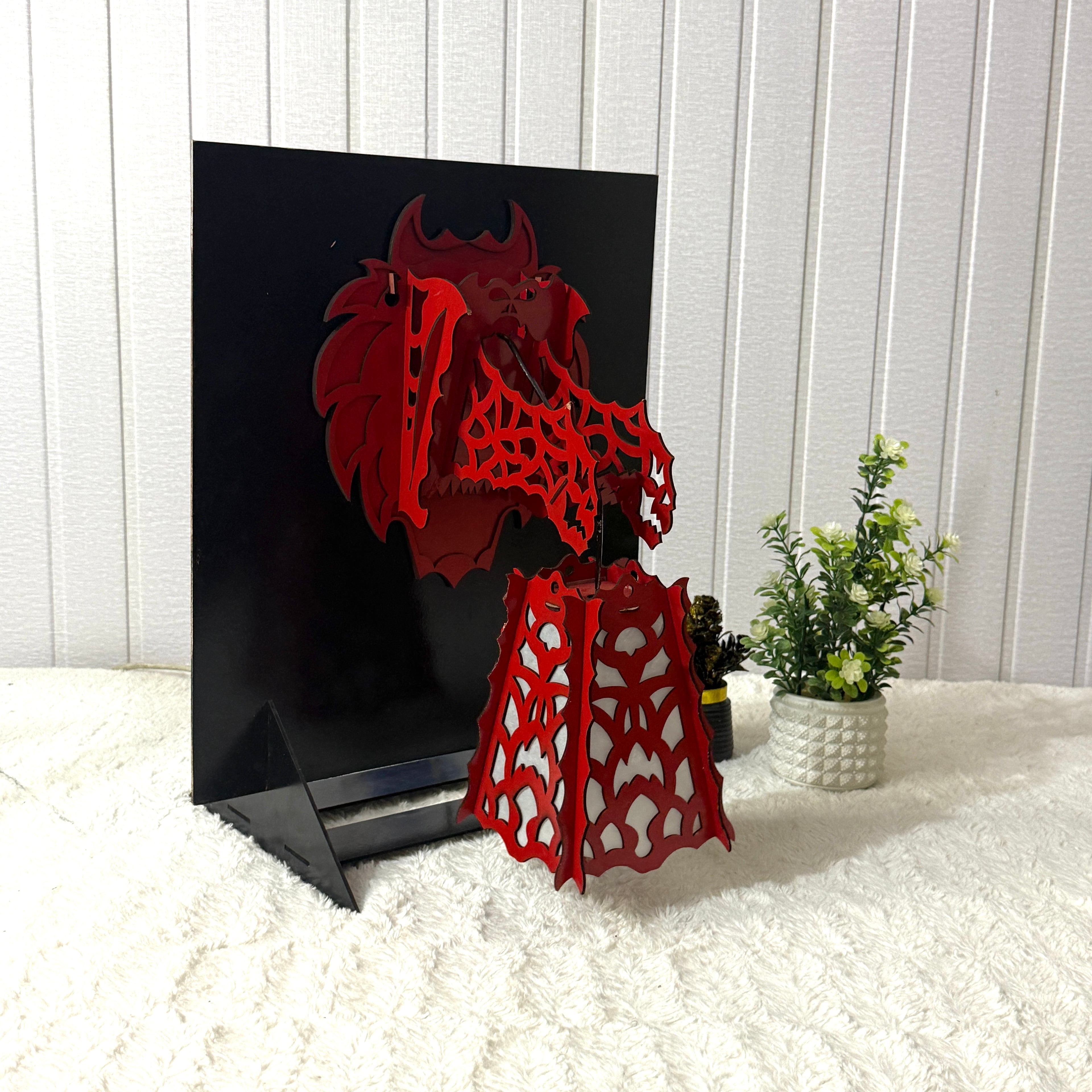 Dragon Lamp – Handcrafted Wooden Lamp