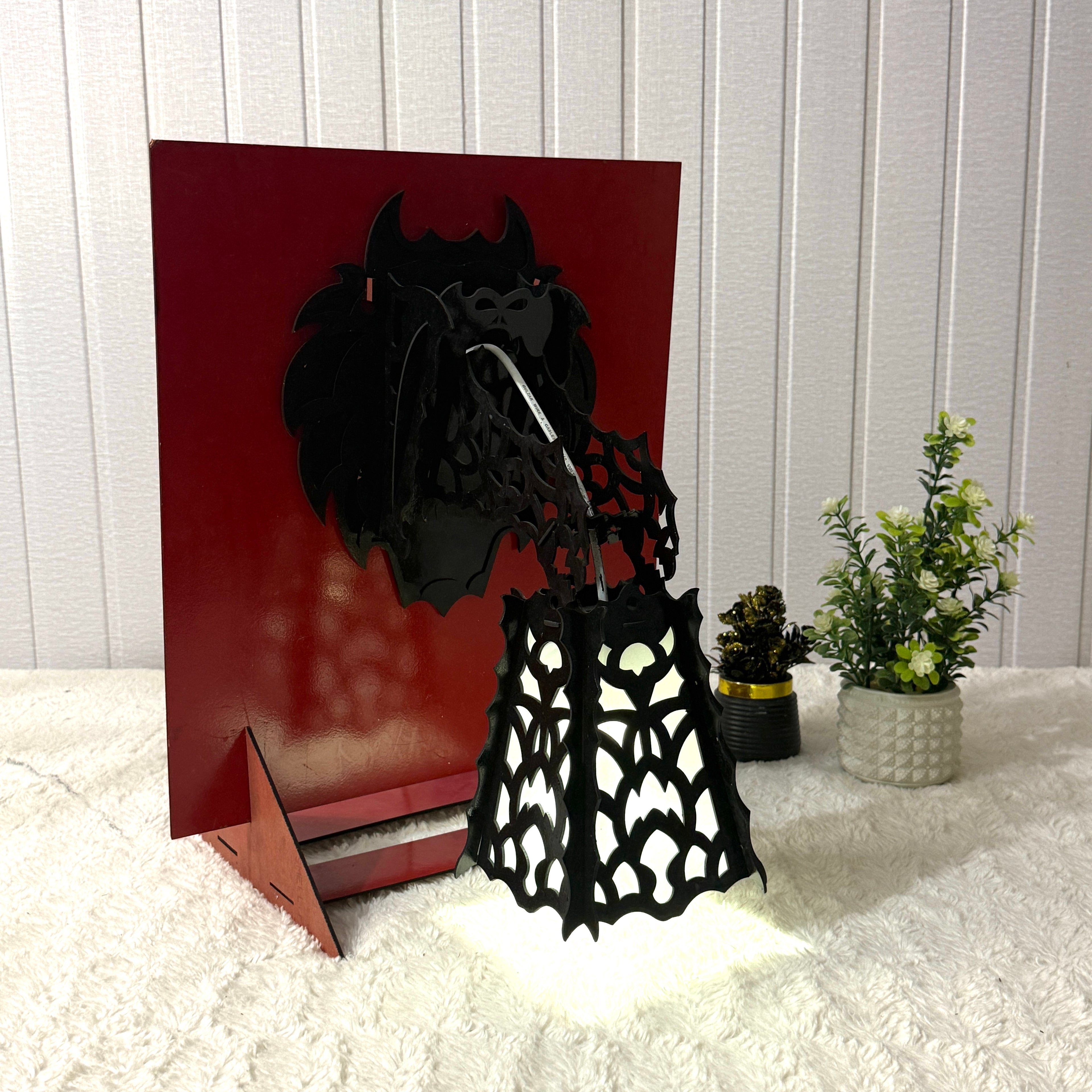 Dragon Lamp – Handcrafted Wooden Lamp
