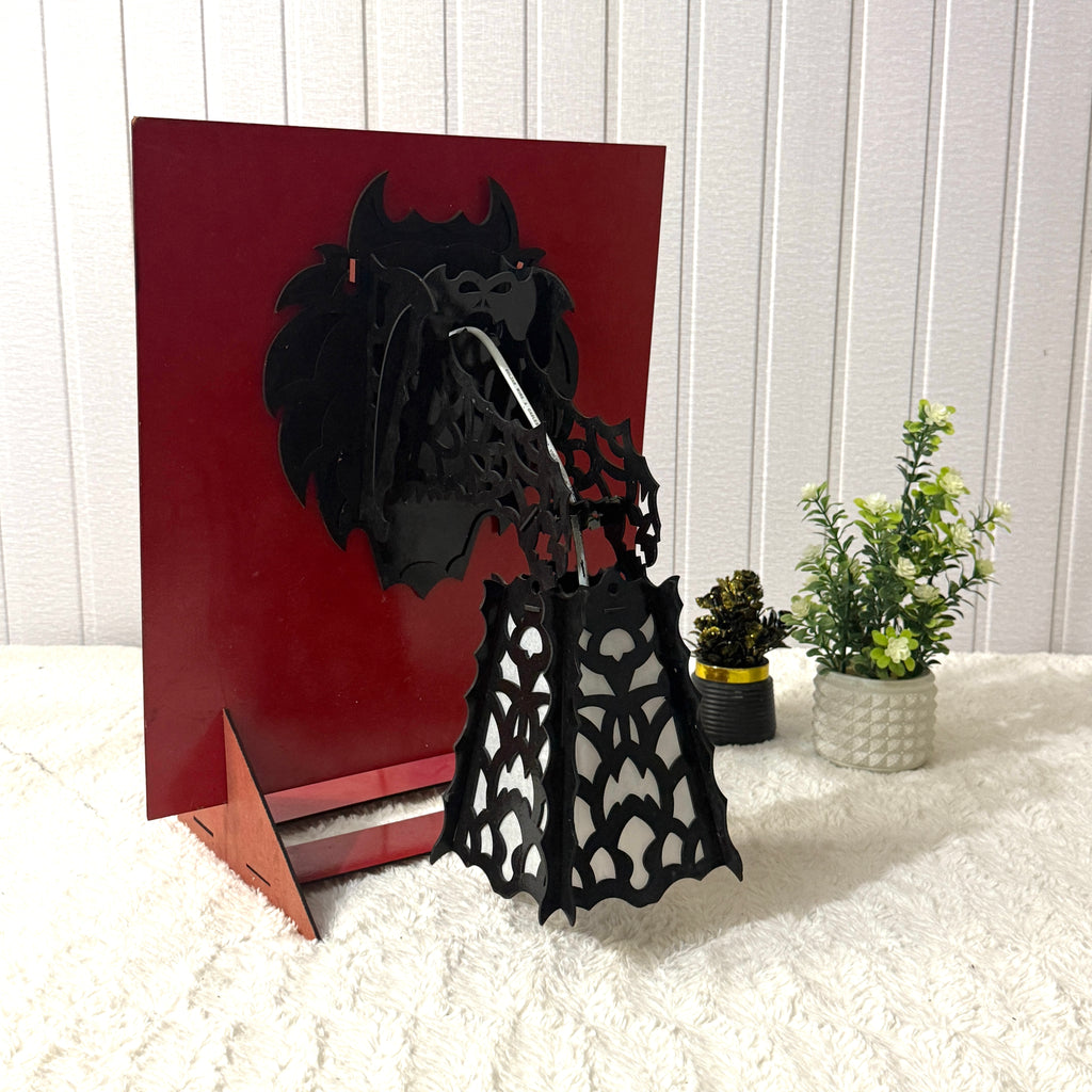 Dragon Lamp – Handcrafted Wooden Lamp